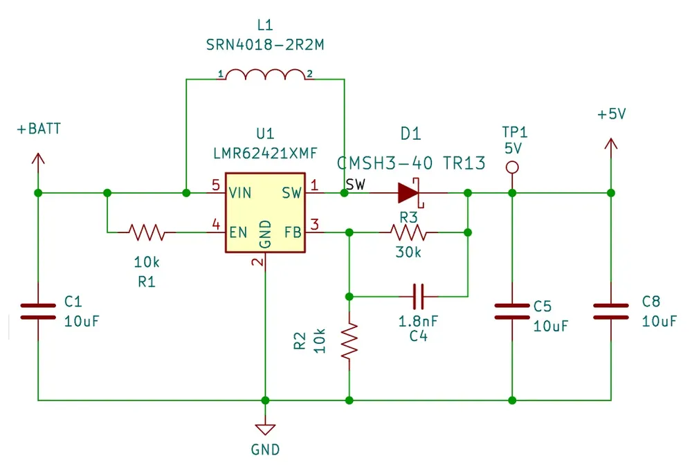 +5V DC/DC supply